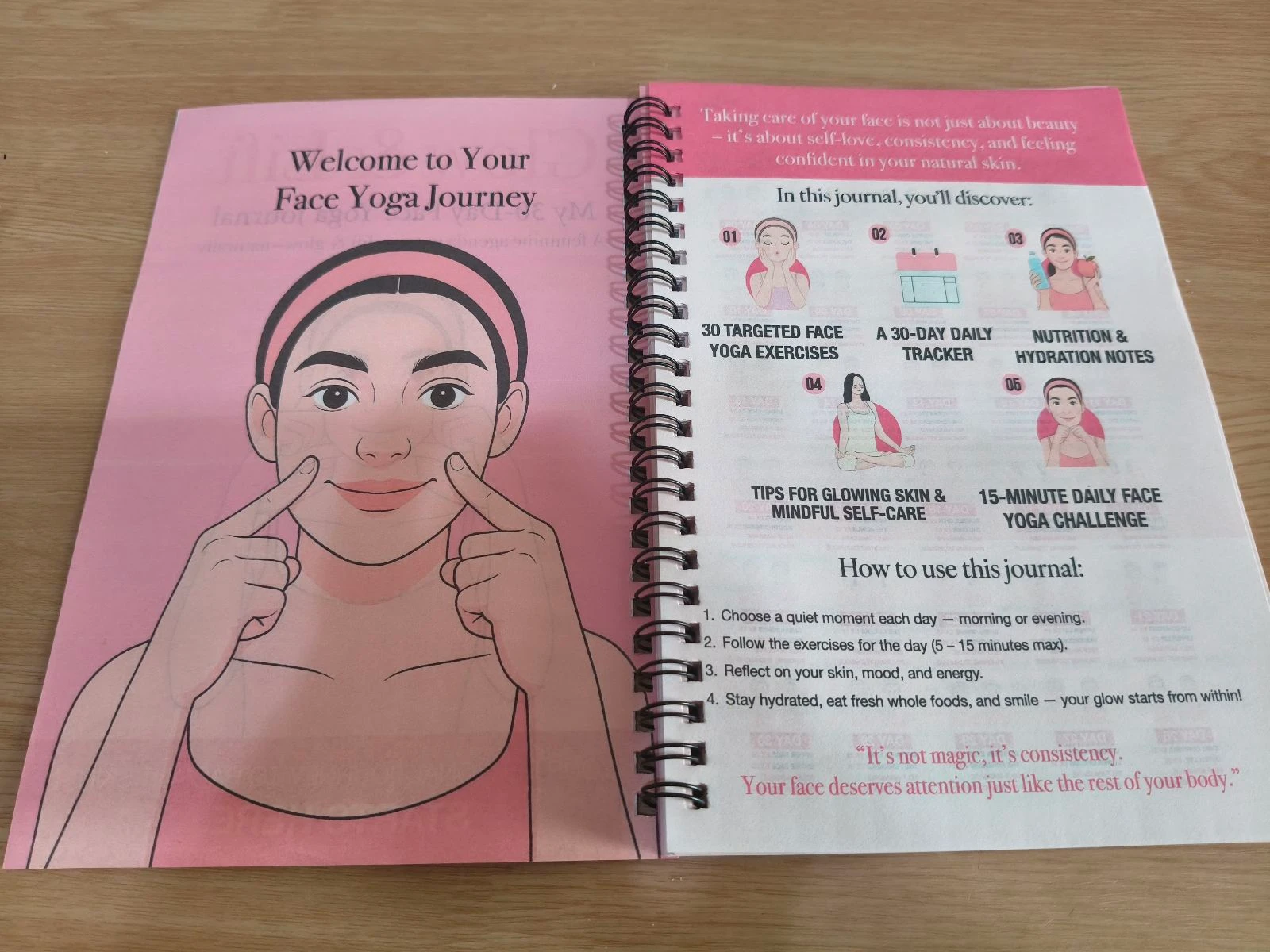 Yoga Book agenda manual yoga facial New in English – photo 2